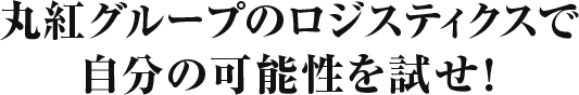 丸紅グループのロジスティクスで自分の可能性を試せ！